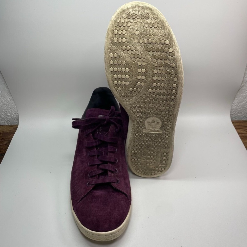 Adidas Stan Smith Maroon Off White‎ Sneaker Men 10 - Picture 8 of 9